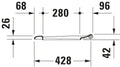 Duravit Starck 1 abattant - blanc - softclose - charnière inox