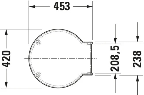 Duravit Starck 1 abattant - blanc - softclose - charnière inox