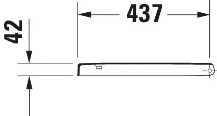 Duravit Starck 1 abattant - blanc - softclose - charnière inox