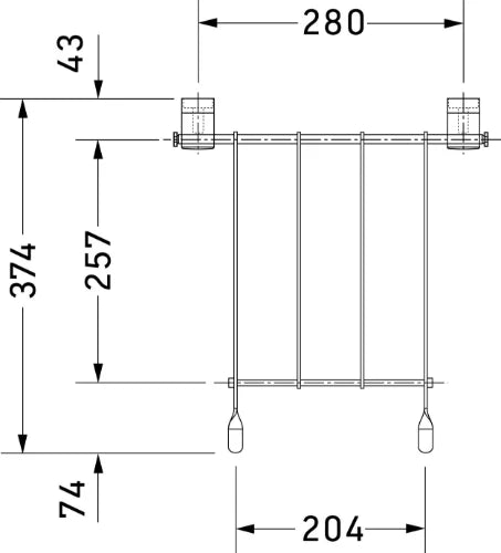 Duravit Starck 3 grille pour seau pour déversoir - chromé - incl. fixation