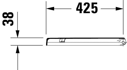 Duravit Starck 3 abattant - blanc - charnière inox
