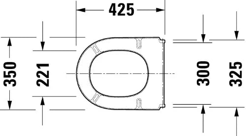 Duravit Starck 3 abattant - blanc - charnière inox