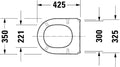 Duravit Starck 3 abattant - blanc - charnière inox