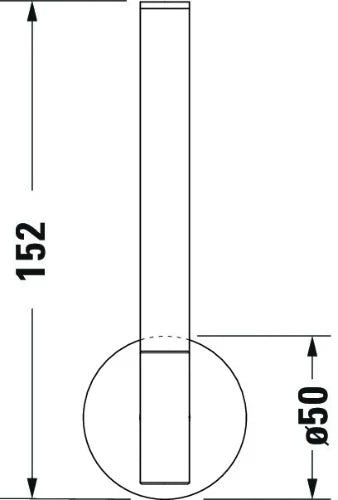 Duravit Starck T porte-papier de réserve chromé