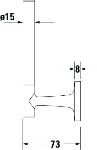 Duravit Starck T porte-papier de réserve chromé