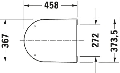 Duravit Me by Starck abattant - blanc - softclose - quick release - charnière inox