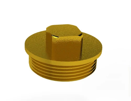 ProOne Brassline laiton bouchon avec bord M 2 (sachet 1pc) - prix par pièce - uniquement pour l'eau