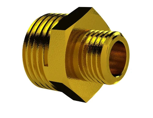 ProOne Brassline laiton mamelon reduit MM 3/4 x 3/8 (sachet 10pcs) - prix par pièce - uniquement pour l'eau
