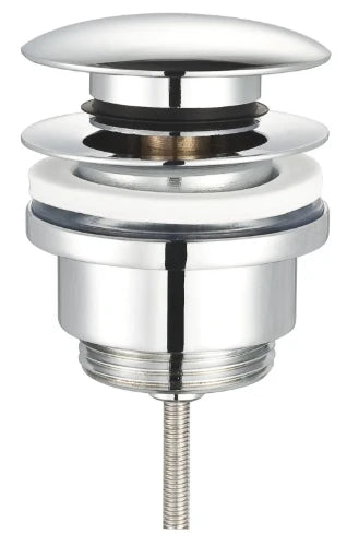 ProOne crépine lavabo push-up/down 5/4 - chromé - fermable