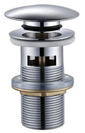 ProOne crépine lavabo push-up/down 5/4 x 90mm - chromé - avec trop-plein