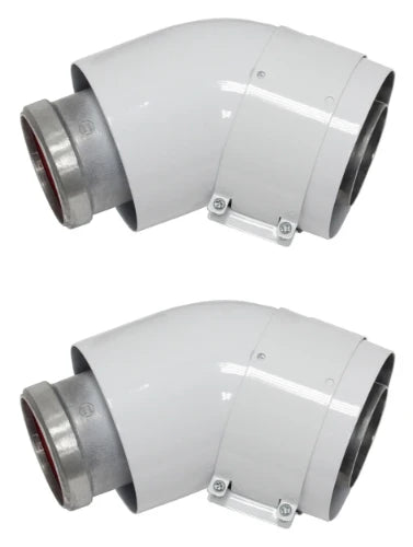 Vaillant RGA concentrique Alu/acier coude 45° 60/100 mm - prix par set de 2 pièces