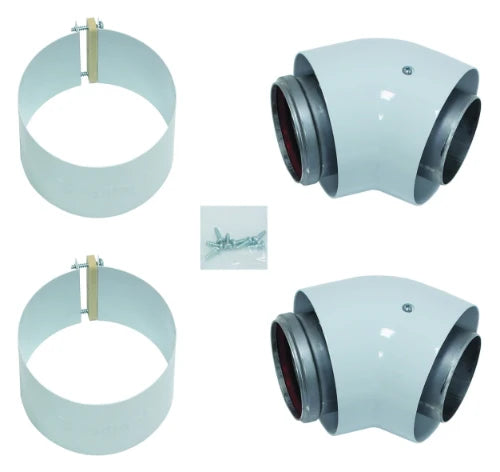 Vaillant RGA concentrique Alu/acier coude 45° 80/125 mm - prix par set de 2 pièces