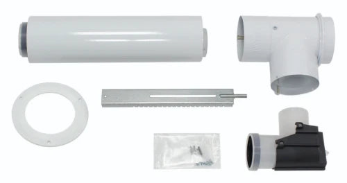 Vaillant RGA concentrique Alu/acier set 80/125 mm avec coude et allonge - pour tuber la cheminée