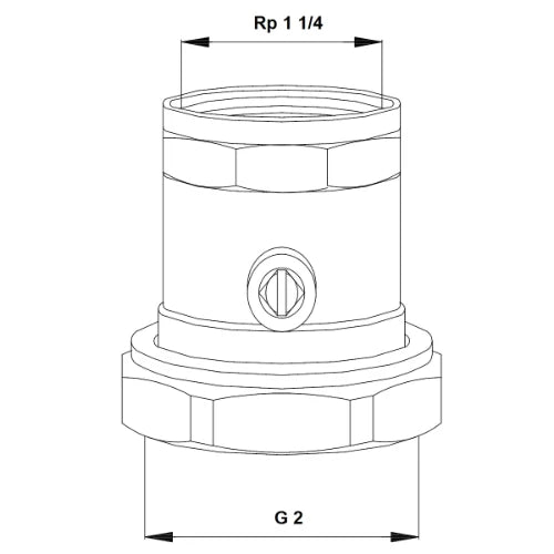 RACCORD GRUNDFOS "Union valve set 2""-11/4"" brass"