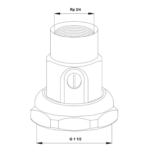 Grundfos set de raccords pompe verrouillable FF 6/4 x 3/4 - prix par set