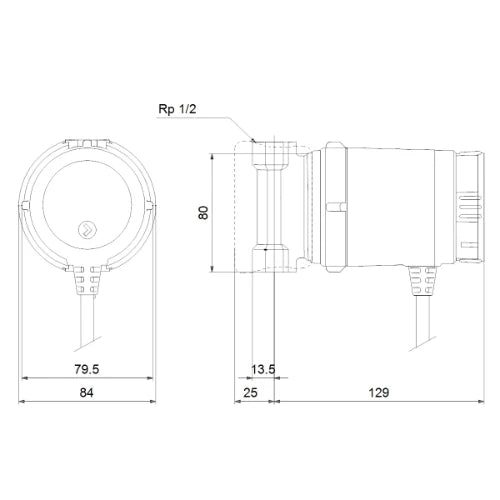 Grundfos Comfort circulateur sanitaire 15-14 BA PM - 1x230V - 80 mm - auto adapt