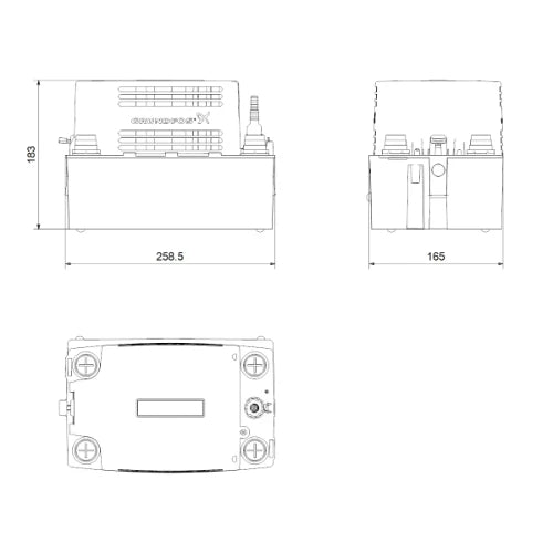 Grundfos Conlift pompe à condensats 1 LS pour condensation(gaz)chaudière - avec prise