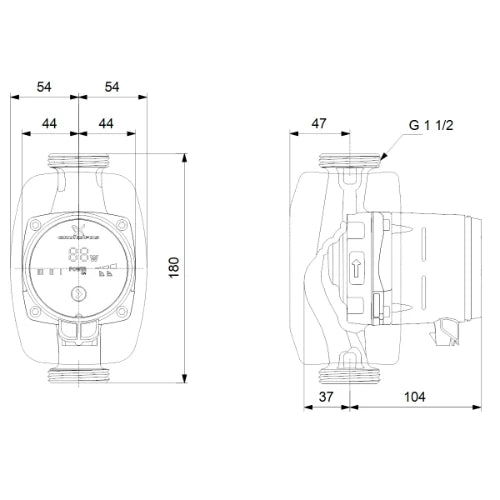 Grundfos Alpha 1 circulateur sanitaire 25-60 N - 1x230V - 130 mm