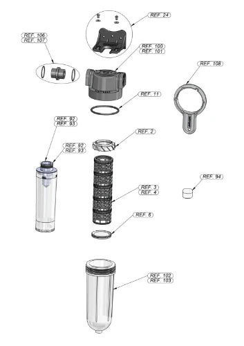 Cintropur Smart Line SL240 filtre à eau 4/4 x 4/4 - 25 micron - débit 4500 l/h