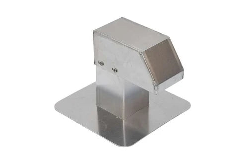Alixo passage aluminium 125x125 mm 1 sortie - platine de fond 340x340 mm