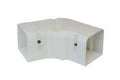 SpeediDuct 105x75  coude plat adjustable 105 mm blanc