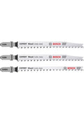 Bosch T lame de scie sauteuse T308B/T308BO Wood 2x clean side - prix par set de 3 pièces