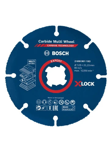 Bosch XLK X-Lock disque à tronçonner Carbide Multi Wheel 125 mm