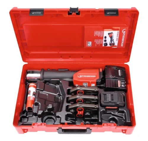 Rothenberger Romax 4000 accu-sertisseuse avec machoires (SV15-SV22-SV28) - 1x4Ah