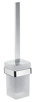 Emco Loft porte-brosse wc - verre de cristal satiné - chromé