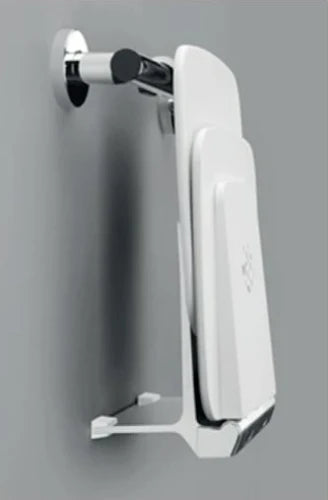 Aquaware série 300 siège de douche rabattable pour montage sur supports v 30-34mm d'épaisseur blanc/chromé