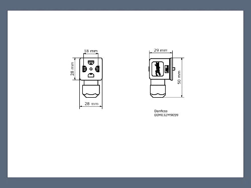 Danfoss WSS câble crépine EN175301-803A