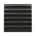 Renson 431 Alu opbouwmuurrooster met inox muggengaas 225 x 225 mm - STR 9005 Zwart