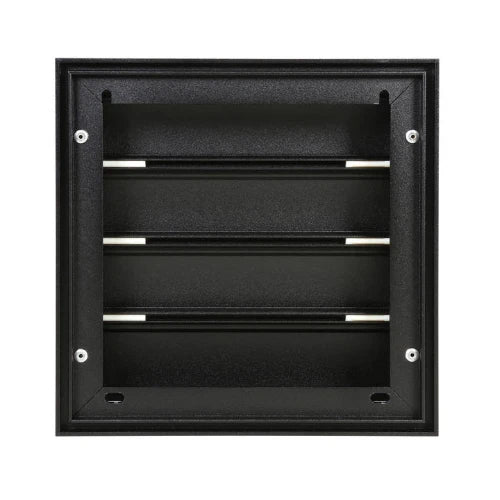 Renson 433/S Alu dampkaprooster 210 x 210 mm - STR 9005 Zwart