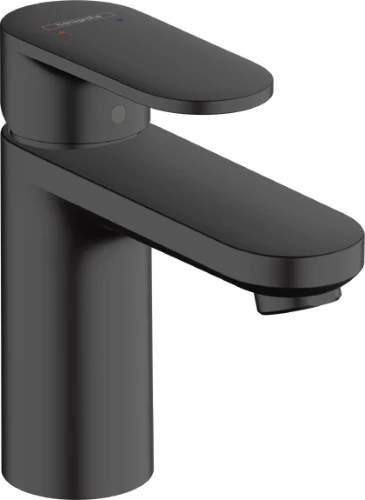 Hansgrohe Vernis Blend 100 mitigeur lavabo 'brass' vidage automatique - noir mat