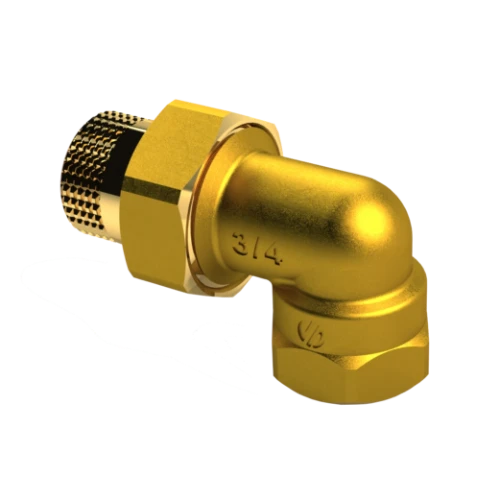 ProOne Brassline laiton raccord coudé en 3 pieces joint torique MF 1/2 x 1/2 - uniquement pour l'eau