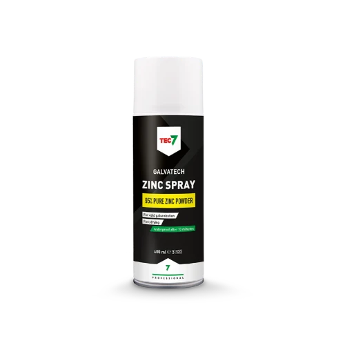 Novatech TEC7 Galvatech - spray zinc - galvanisation à froid - séchage rapide - aérosol 400 ml