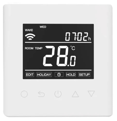 Procasa Lava thermostat avec WiFi pour chauffage au sol - blanc mat