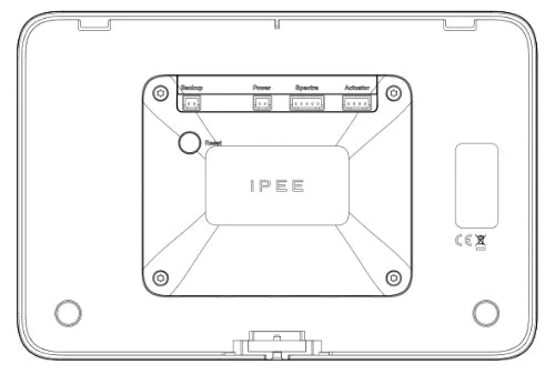 Ipee Buddy plaque de commande - verre blanc