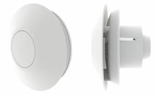 Nicoll Vent Silence ventilateur salle de bain 150 x 150 mm - 100 mm - blanc - 230V - IPX4 76m3/h - Timer - Hygro