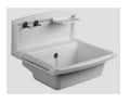 Nicoll ABU Multi déversoir 550 x 450 x 220 mm - blanc - incl crépine avec bouchon et chaîne - porte-savon - patères