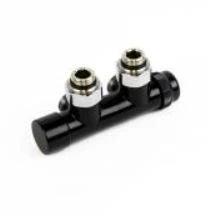 Begetube Optima bloc H thermostatisable 50-100% raccordement 1/2 x M24 - valeurs Kv réglables - noir mat