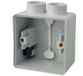 Niko Hydro boite de dérivation étanche aux éclaboussurese 1v - 2 entrées - gris