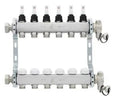 COLLECTEUR RADSON 4 circuits avec debitmetre et purgeur manuel