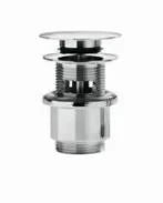 Linea Beta Busi & Cane crépine click-clack - chromé - pour lavabo avec trop-plein