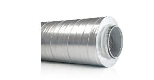 Sanutal Spiralit silencieux 900 mm (isolation 50 mm) 200 x 200 mm - avec joint