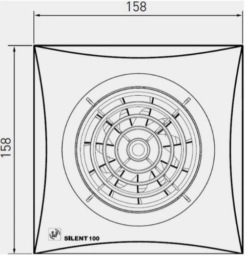 Soler & Palau Silent 100 CZ extracteur salle de bain - blanc - 95m³/h - 230V