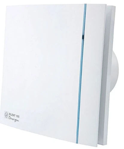 Soler & Palau Silent 100 CHZ design 3C extracteur salle de bain avec hygrostat réglable - blanc - 95m³/h - 230V