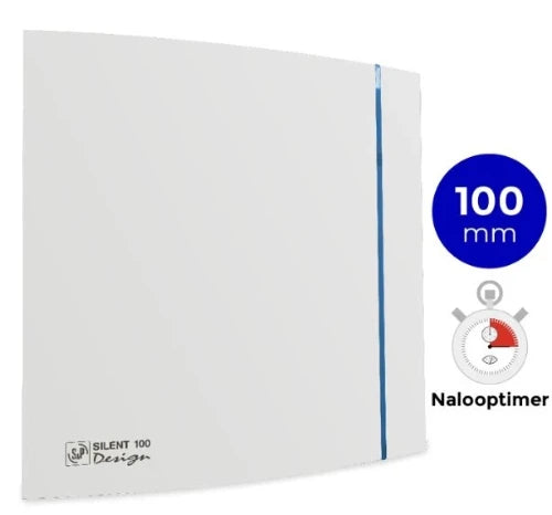 Soler & Palau Silent 100 CRZ design 3C extracteur salle de bain avec timer - blanc - 95m³/h - 230V