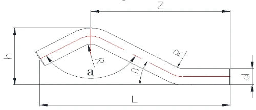 ProOne Carboline acier zingué dos d'âne 22 x 22 mm (profil M/V)