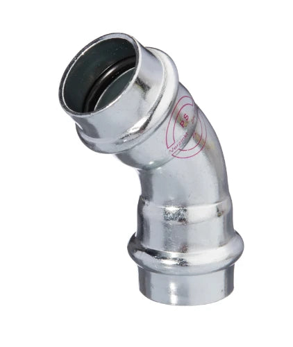 ProOne Carboline acier zingué coude 45° FF 35 x 35 mm (profil V)